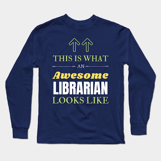 Librarian Long Sleeve T-Shirt by Mdath